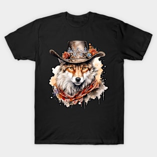 Watercolor Boho Fox #2 T-Shirt